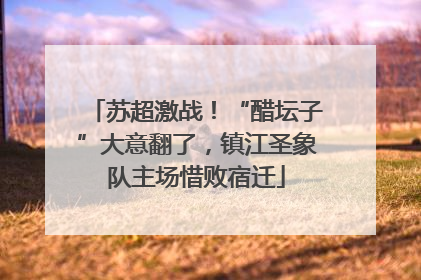 苏超激战！“醋坛子”大意翻了，镇江圣象队主场惜败宿迁